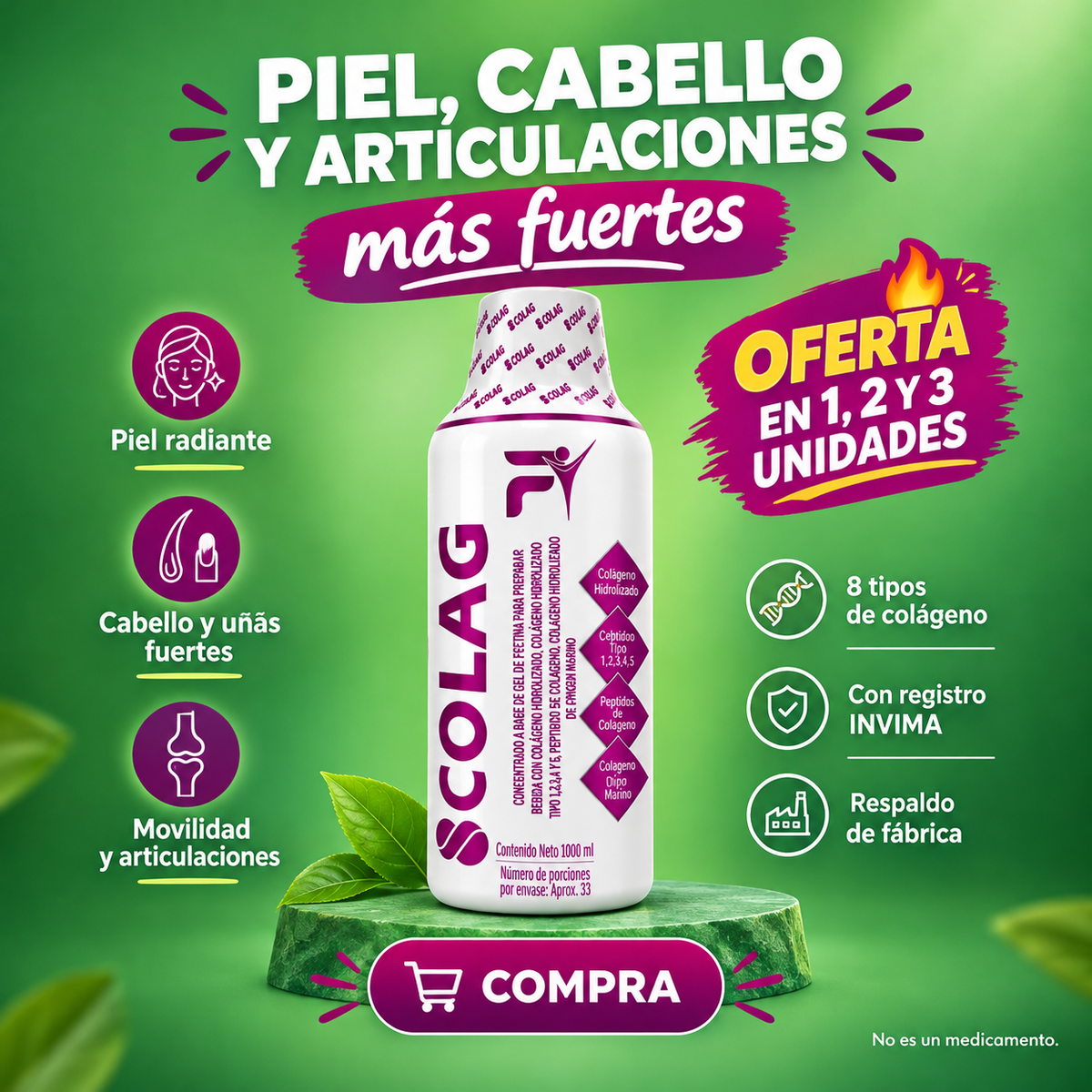 ⭐VIVE VITTA - COLÁGENO - “Vive mejor. Siéntete mejor.”